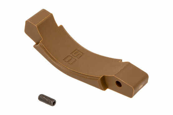 The B5 Systems Coyote Brown AR15 polymer trigger guard is also compatible with AR10 lowers
